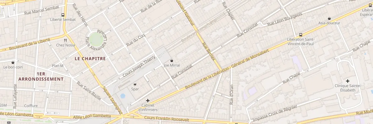 Plan du 29 Rue consolat à Marseille 1er Arrondissement