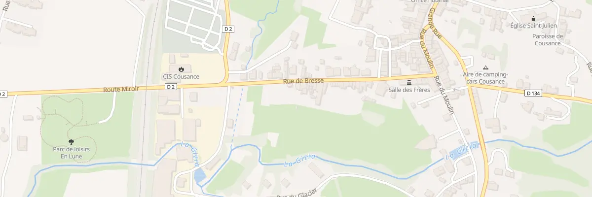 Plan du 34 Rue de Bresse à Cousance