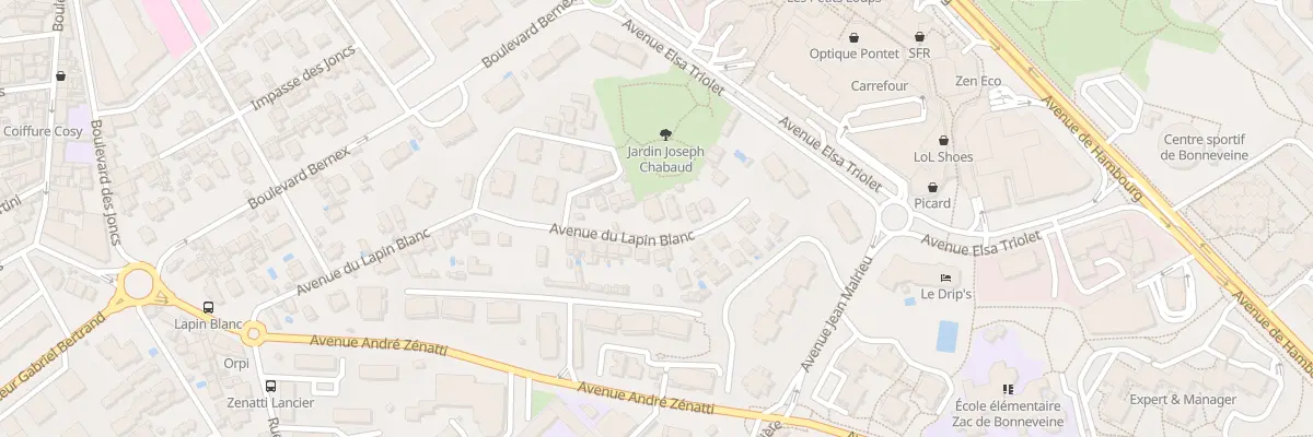 Plan du 23 Av du Lapin Blanc à Marseille 8e Arrondissement