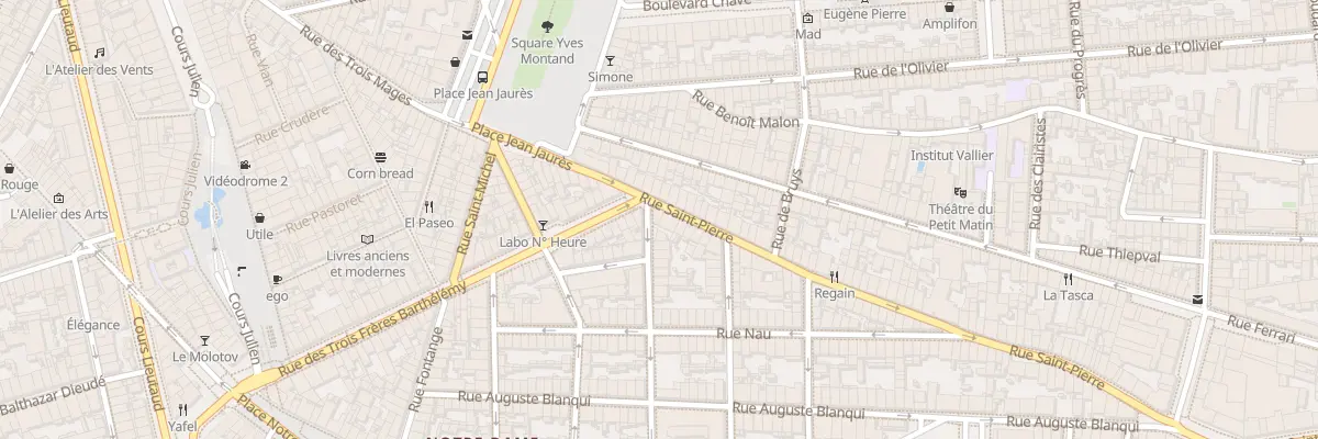 Plan du 1 Rue Tilsit à Marseille 6e Arrondissement