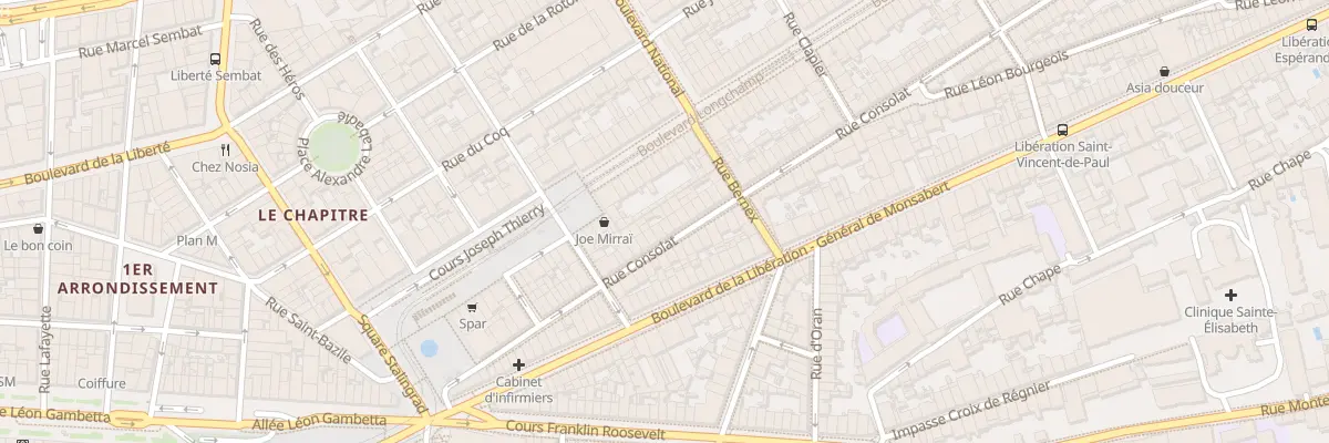 Plan du 31 Rue consolat à Marseille 1er Arrondissement
