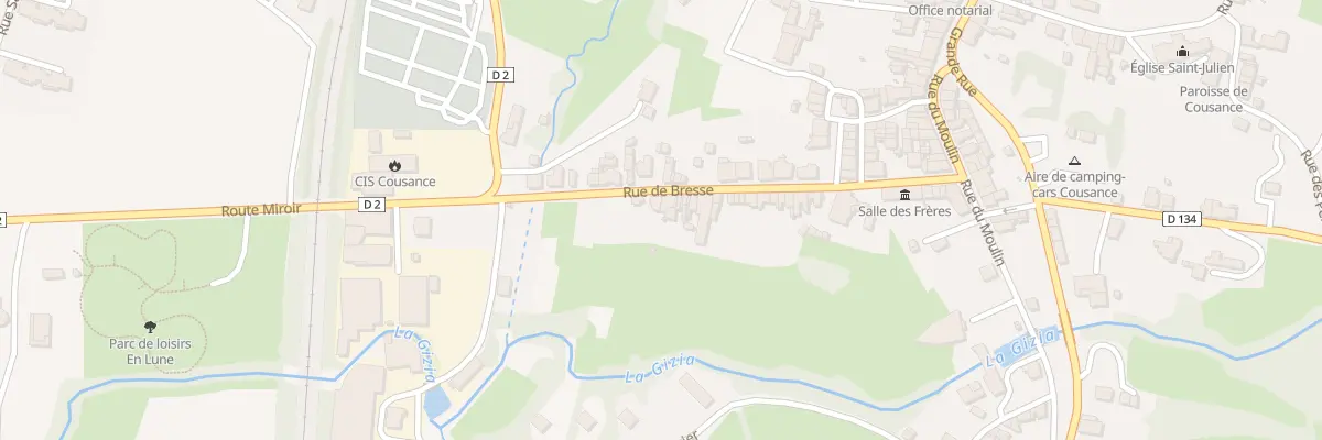 Plan du 32 Rue de Bresse à Cousance