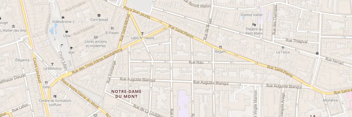 Plan du 27 Rue nau à Marseille 6e Arrondissement