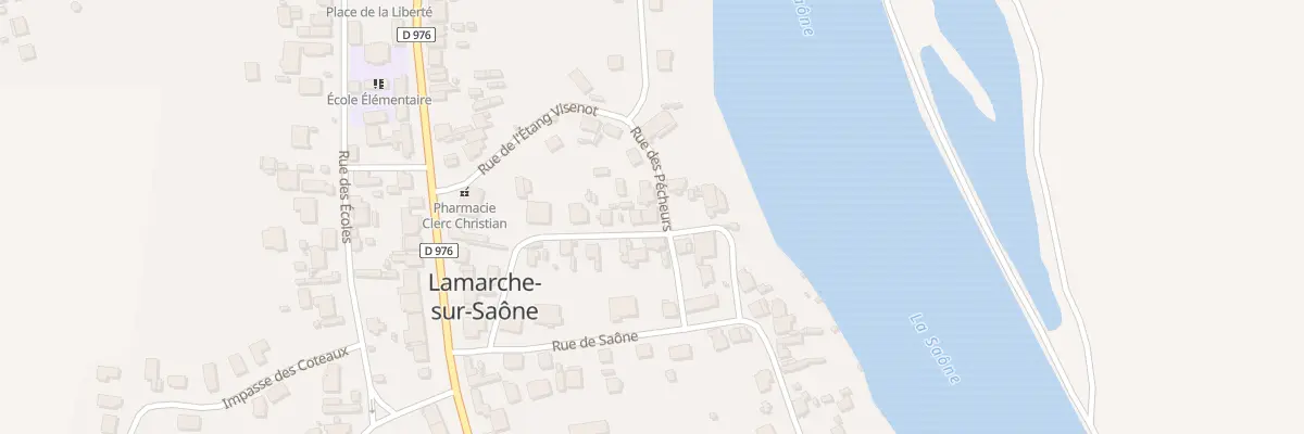 Plan du 6 Rue des Pécheurs à Lamarche-sur-Saône