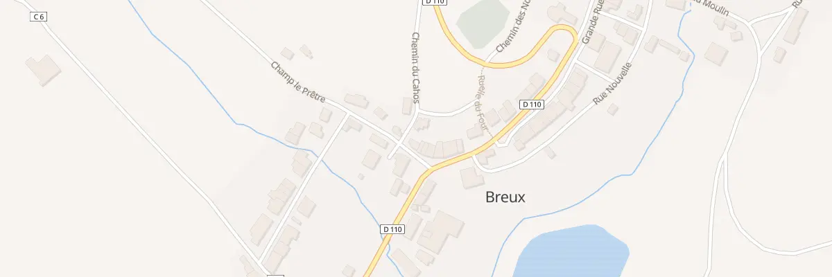 Plan du 25 Rue de la Vieille Ville à Breux