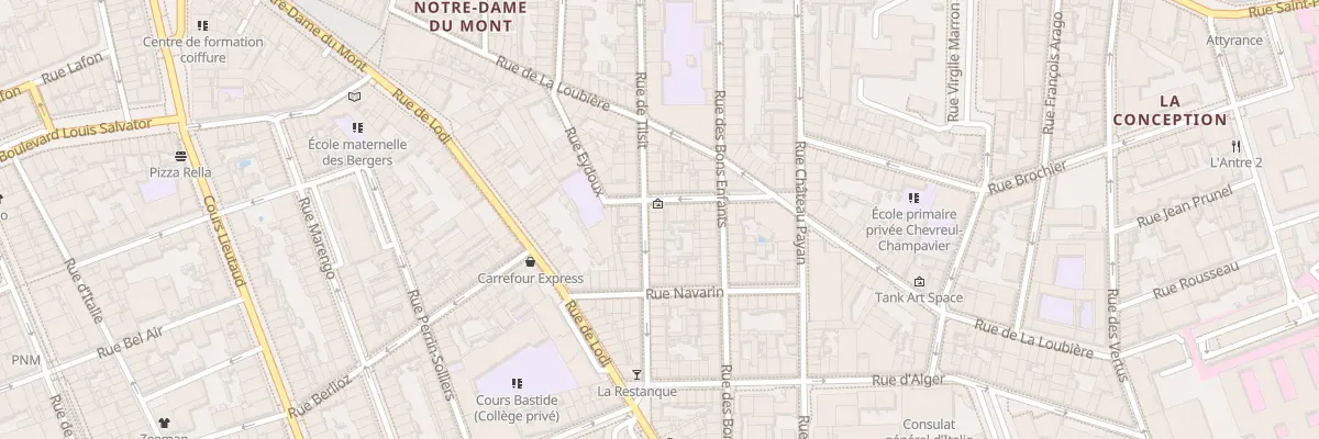 Plan du 65 Rue Tilsit à Marseille 6e Arrondissement