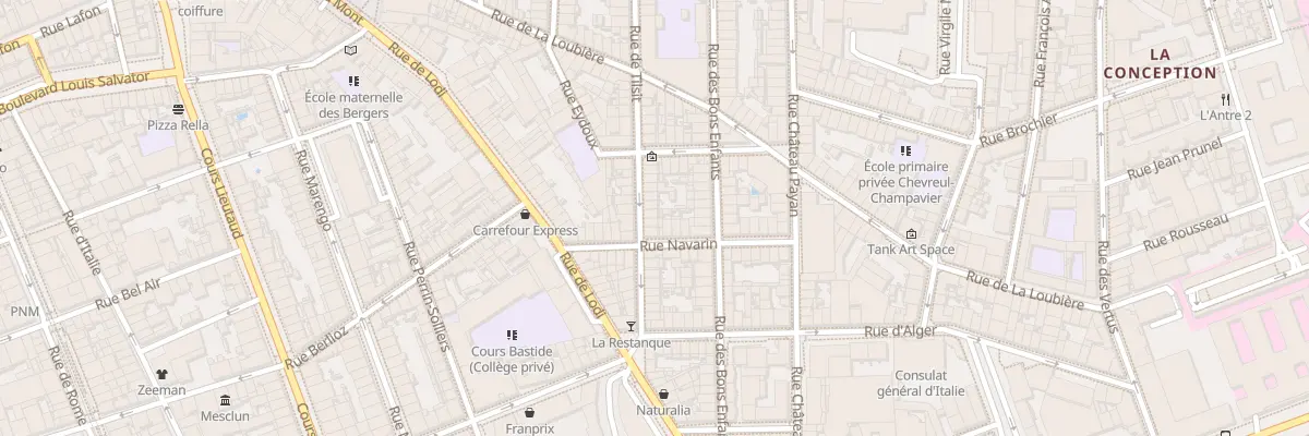 Plan du 75 Rue Tilsit à Marseille 6e Arrondissement