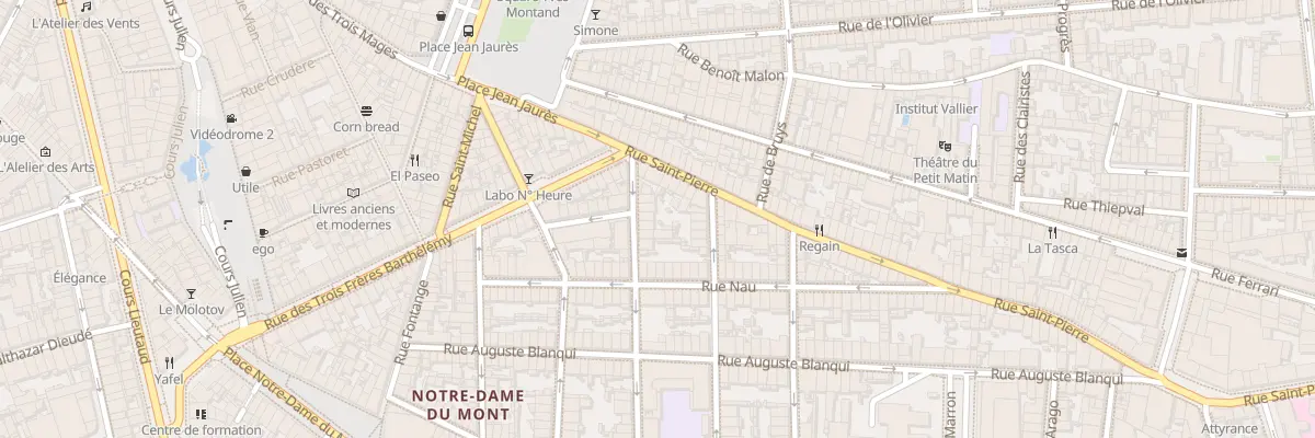 Plan du 11 Rue Tilsit à Marseille 6e Arrondissement