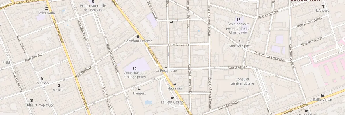 Plan du 87 Rue Tilsit à Marseille 6e Arrondissement