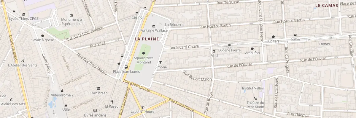 Plan du 10 Bd Chave à Marseille 5e Arrondissement