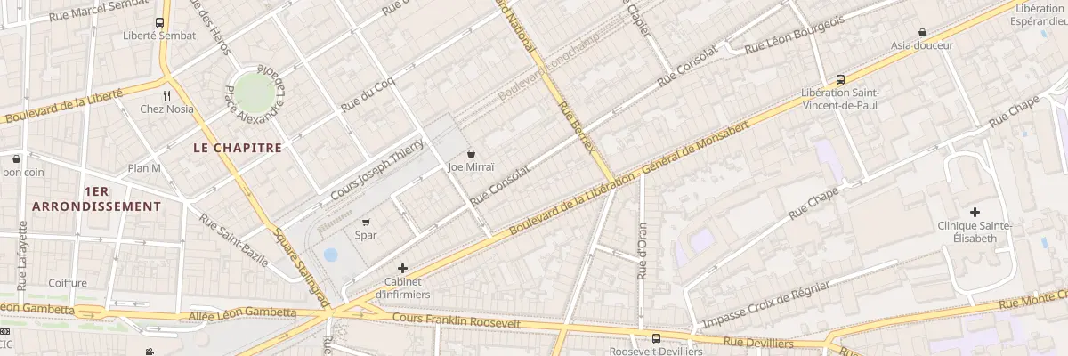 Plan du 50 Rue consolat à Marseille 1er Arrondissement