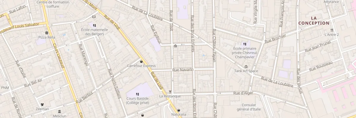 Plan du 73 Rue Tilsit à Marseille 6e Arrondissement