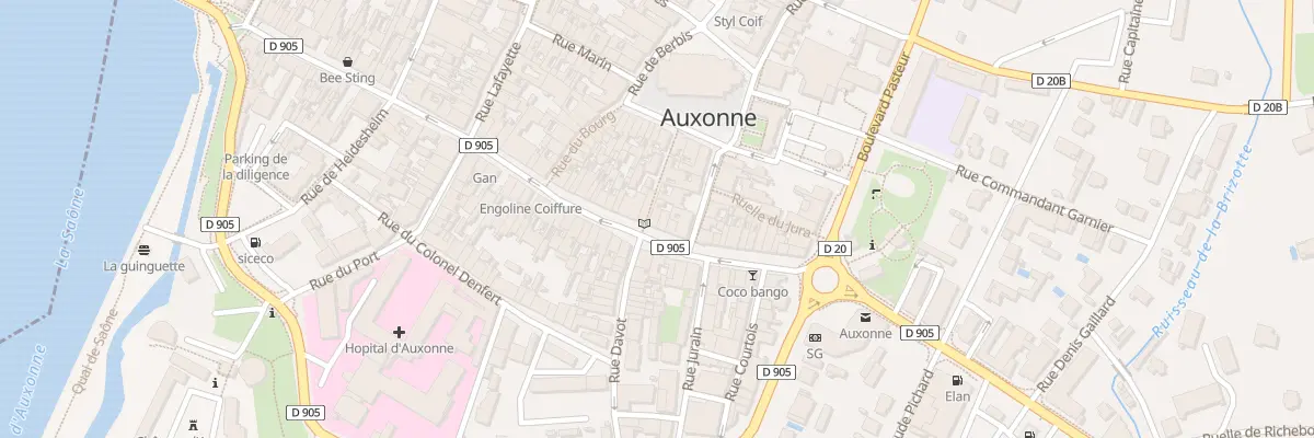 Plan du 74 Rue Antoine Masson à Auxonne