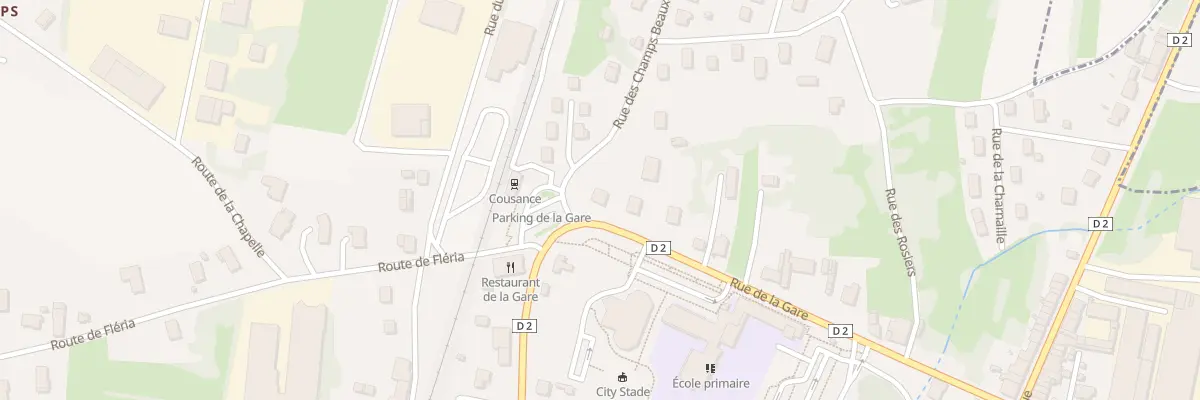 Plan du 13 Rue de la Gare à Cousance