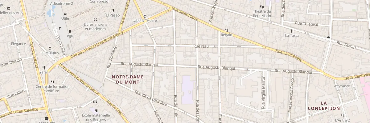 Plan du 47 Rue auguste blanqui à Marseille 6e Arrondissement