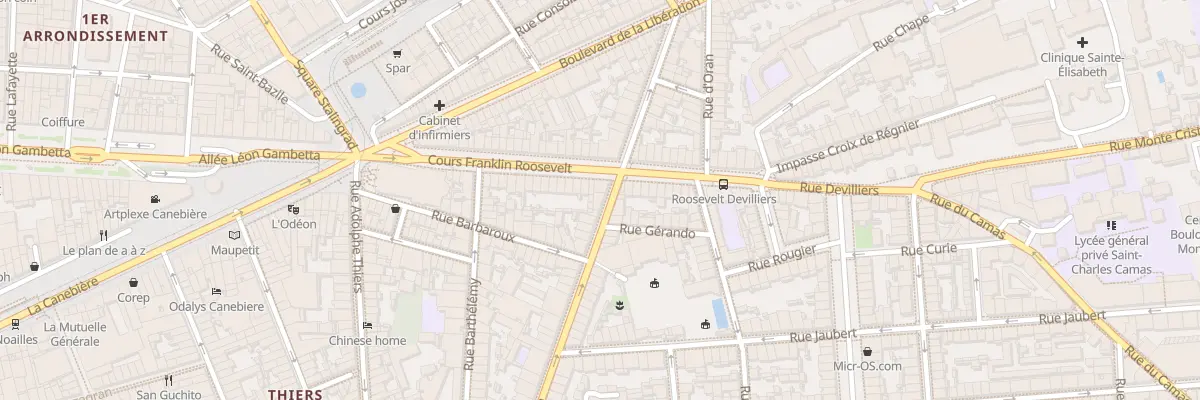 Plan du 28 Rue saint savournin à Marseille 1er Arrondissement