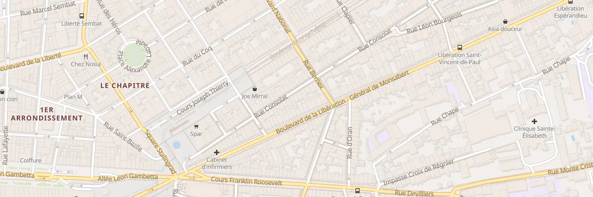 Plan du 54 Rue consolat à Marseille 1er Arrondissement