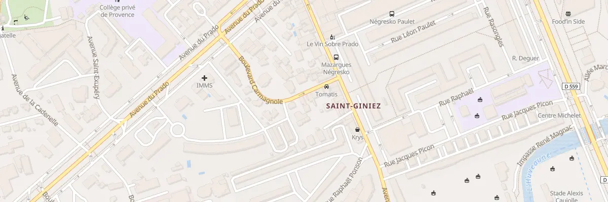 Plan du 13 Bd Carmagnole à Marseille 8e Arrondissement