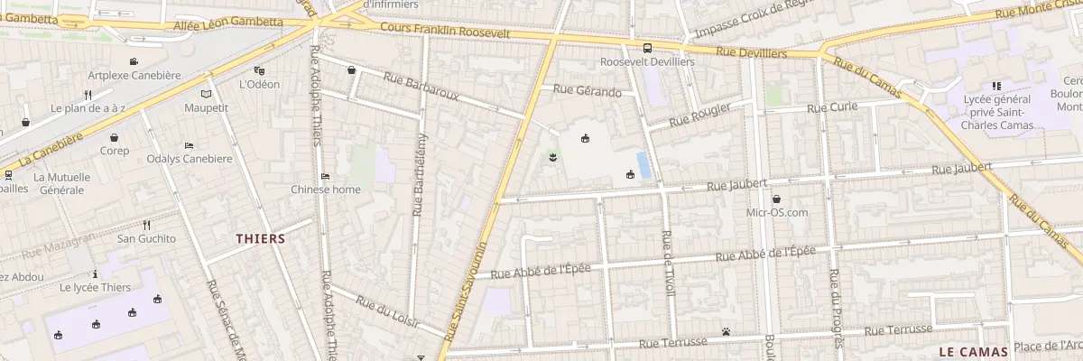 Plan du 5 Rue jaubert à Marseille 5e Arrondissement