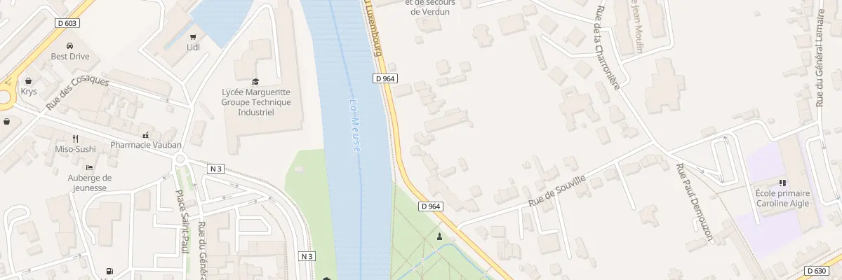 Plan du 28 Av du Luxembourg à Verdun