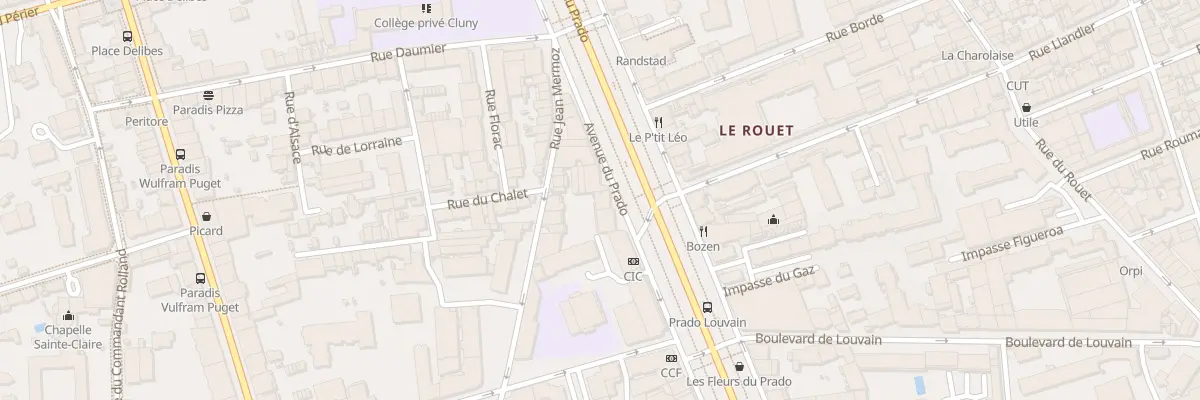 Plan du 192 Av du Prado à Marseille 8e Arrondissement