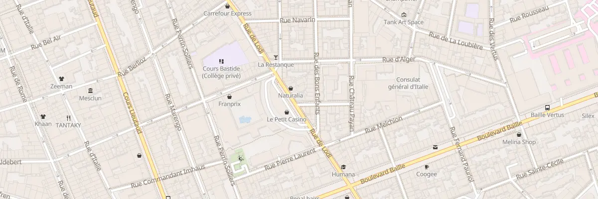 Plan du 1A Rue edouard pons à Marseille 6e Arrondissement