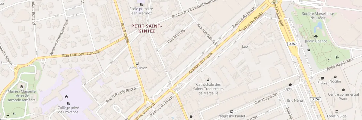 Plan du 360 Av du Prado à Marseille 8e Arrondissement