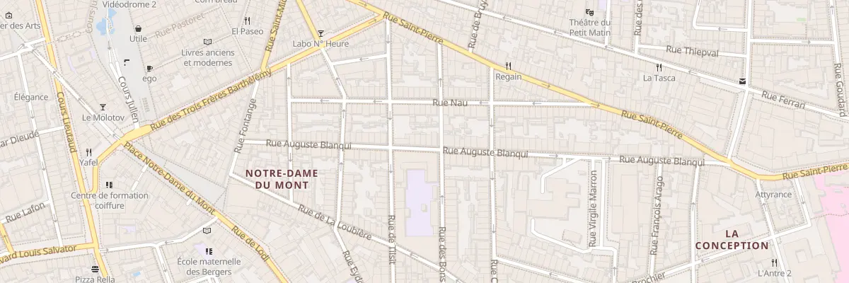 Plan du 51 Rue auguste blanqui à Marseille 6e Arrondissement