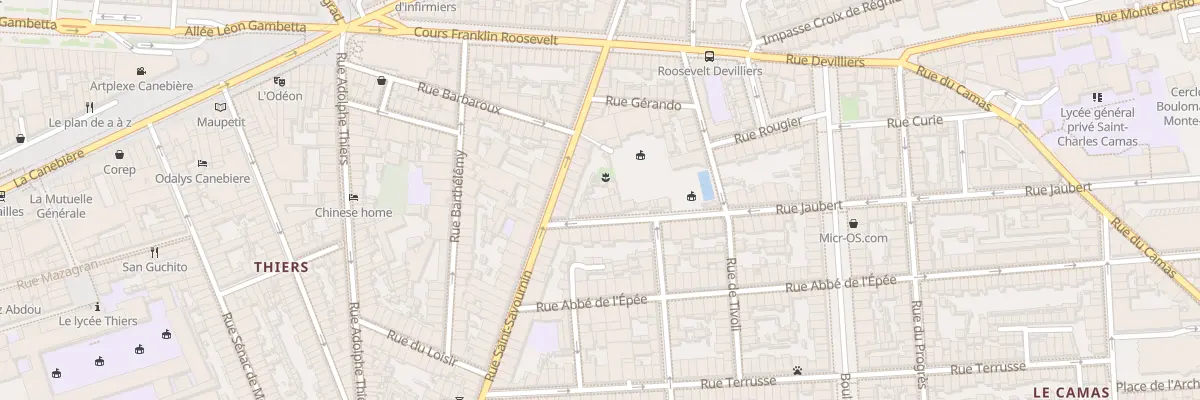 Plan du 7 Rue jaubert à Marseille 5e Arrondissement
