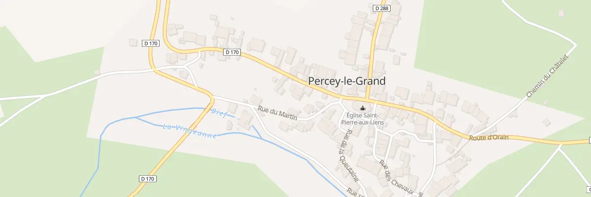 Plan du 4 Rue du Chateau à Percey-le-Grand