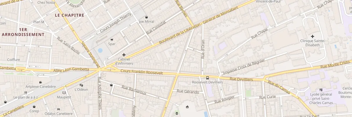 Plan du 20 Rue saint savournin à Marseille 1er Arrondissement