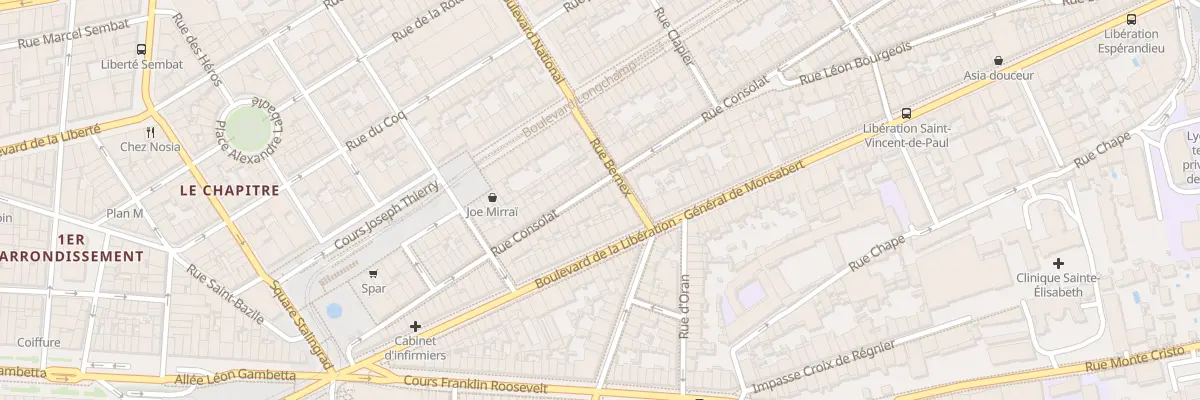 Plan du 60 Rue consolat à Marseille 1er Arrondissement