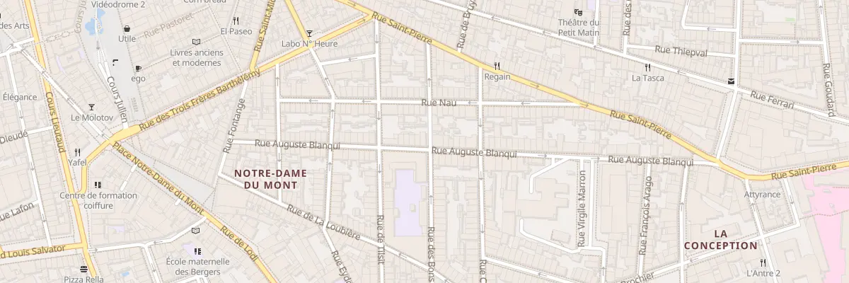 Plan du 55 Rue auguste blanqui à Marseille 6e Arrondissement