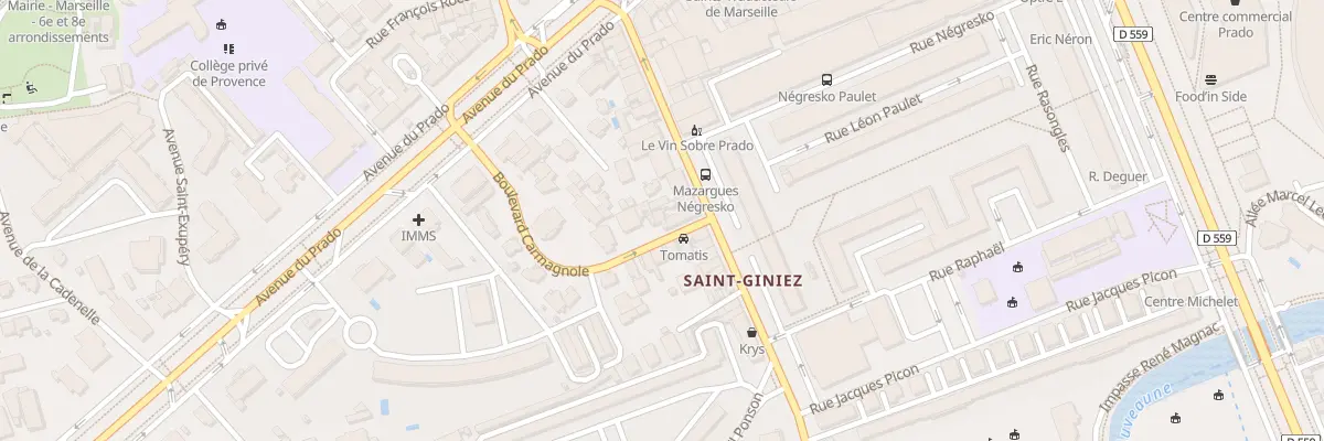 Plan du 4 Bd Carmagnole à Marseille 8e Arrondissement