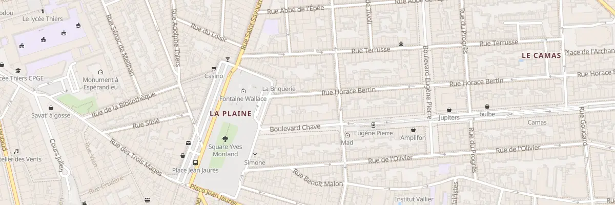 Plan du 18 Rue horace bertin à Marseille 5e Arrondissement