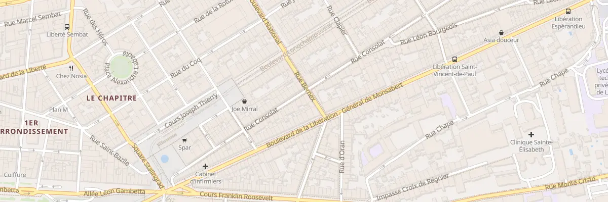 Plan du 62 Rue consolat à Marseille 1er Arrondissement