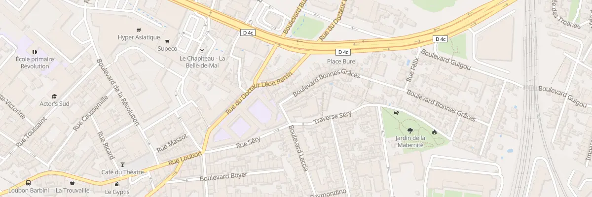 Plan du 10 Bd Bonnes Graces à Marseille 3e Arrondissement