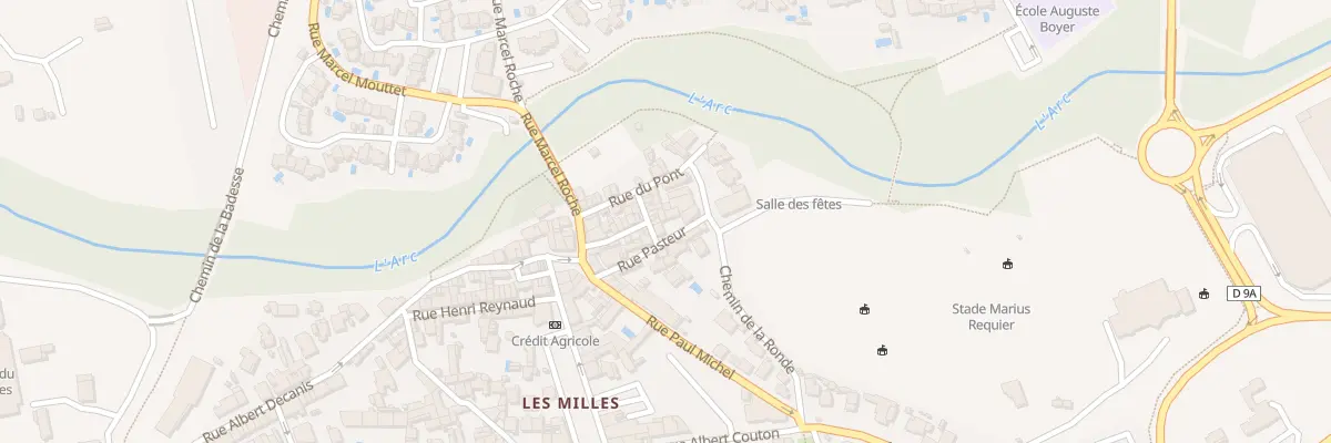 Plan du 9 Rue Pasteur à Aix-en-Provence