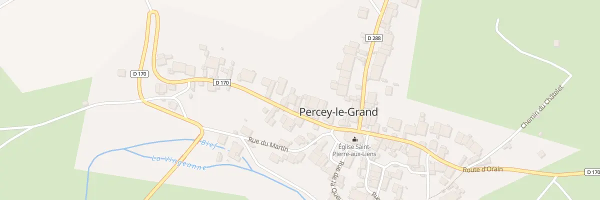 Plan du 5 Rue du Chateau à Percey-le-Grand