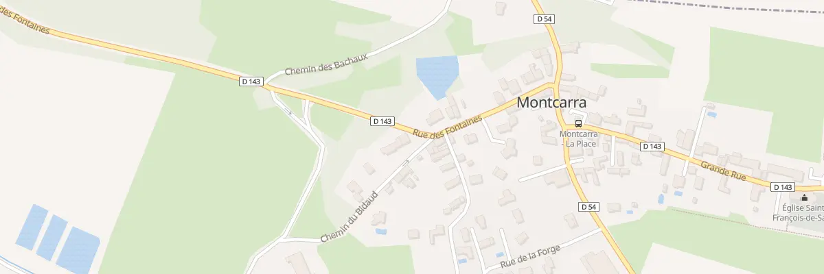 Plan du 5168 Le Village à Montcarra