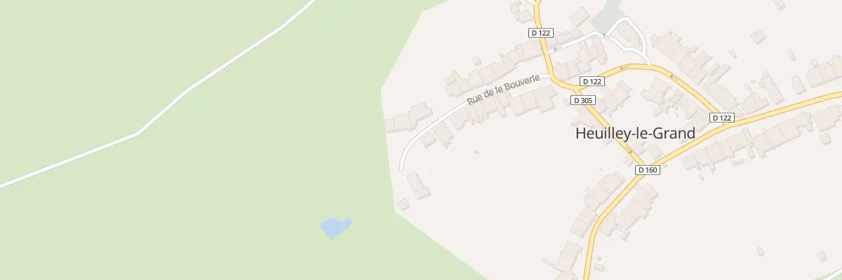 Plan du 25 Rue de la Bouverie à Heuilley-le-Grand