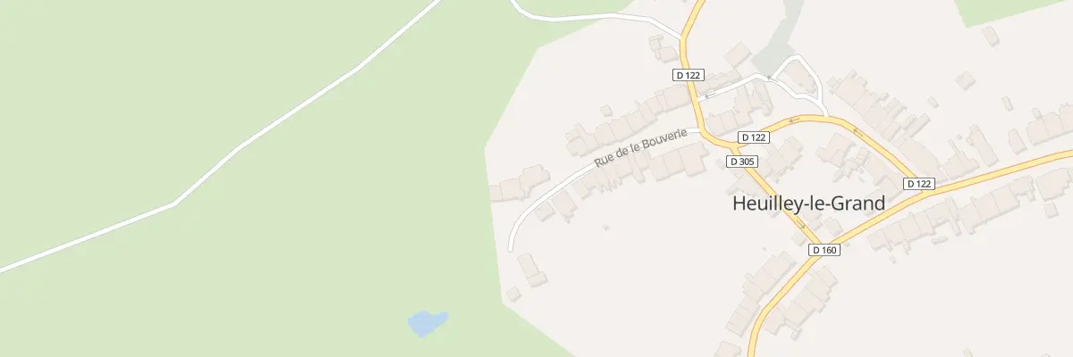 Plan du 22 Rue de la Bouverie à Heuilley-le-Grand
