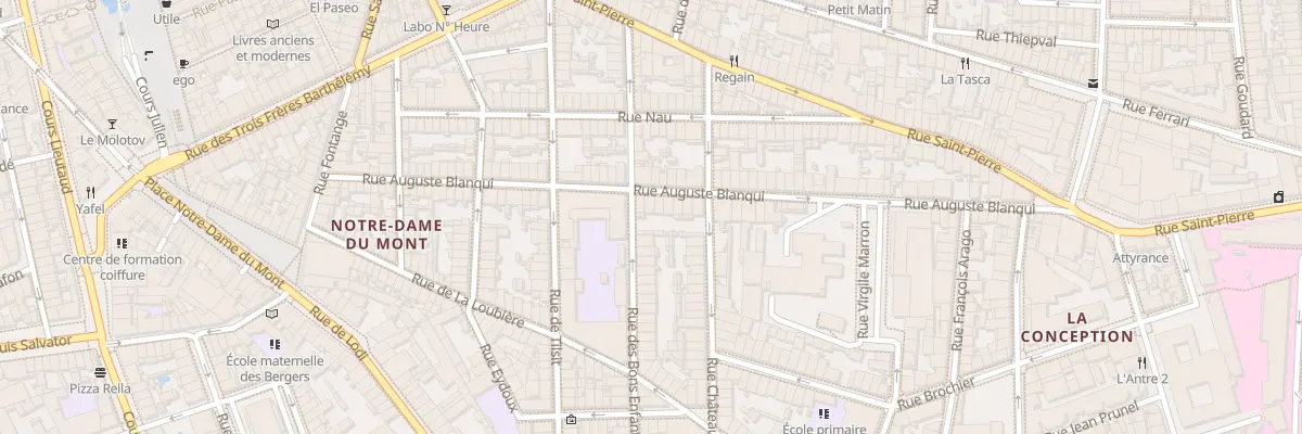 Plan du 68 Rue auguste blanqui à Marseille 6e Arrondissement