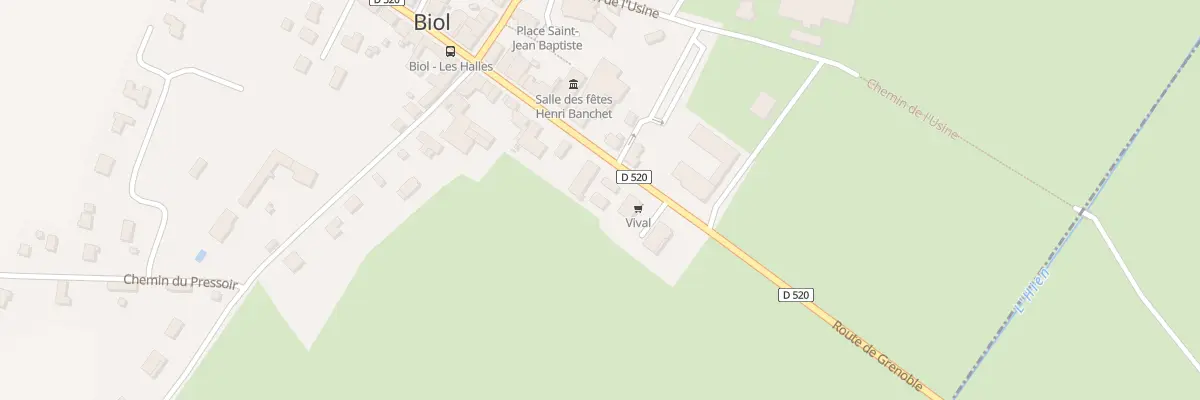 Plan du 1 Grande Rue à Biol
