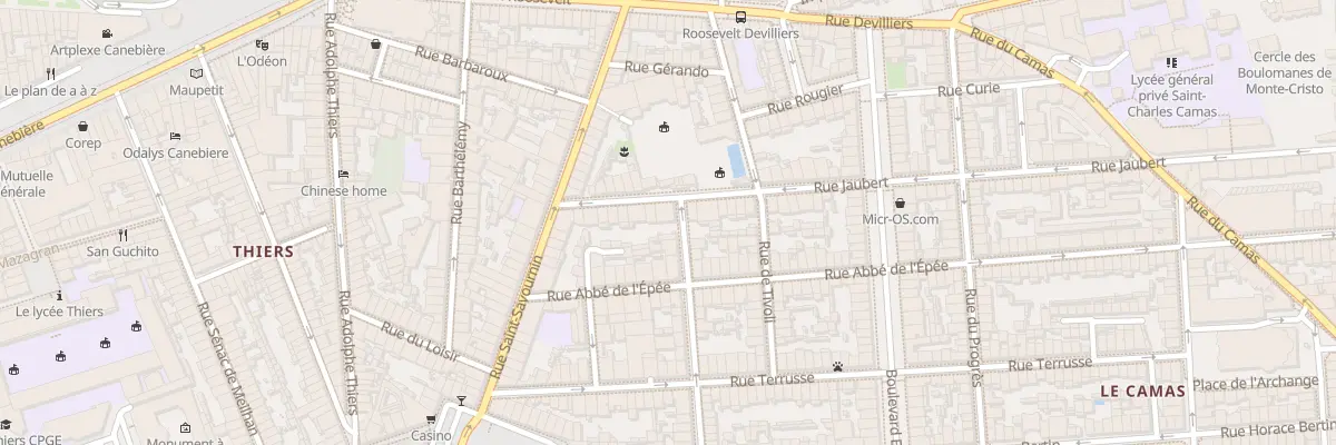 Plan du 18 Rue jaubert à Marseille 5e Arrondissement