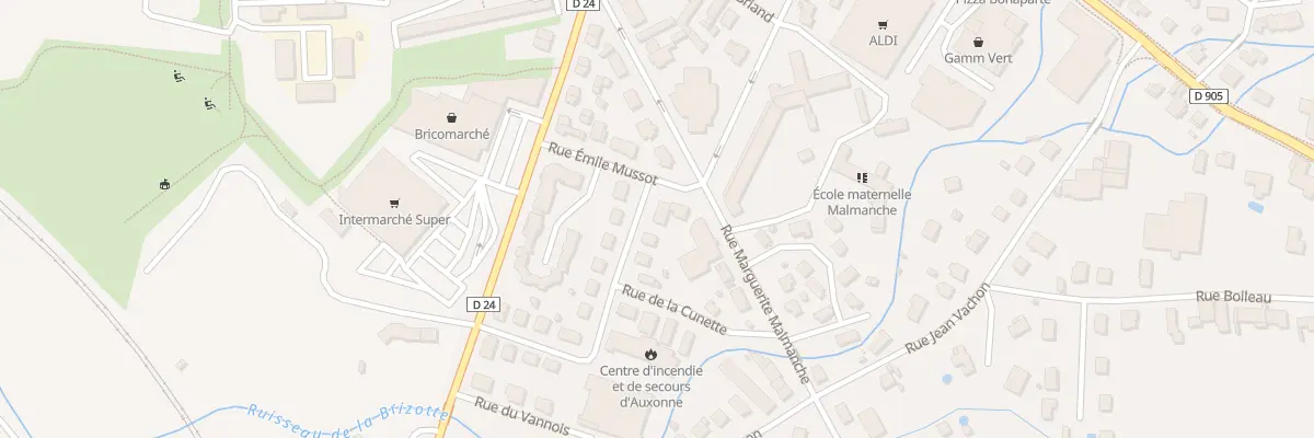 Plan du 2 Rue Sainte Colette à Auxonne