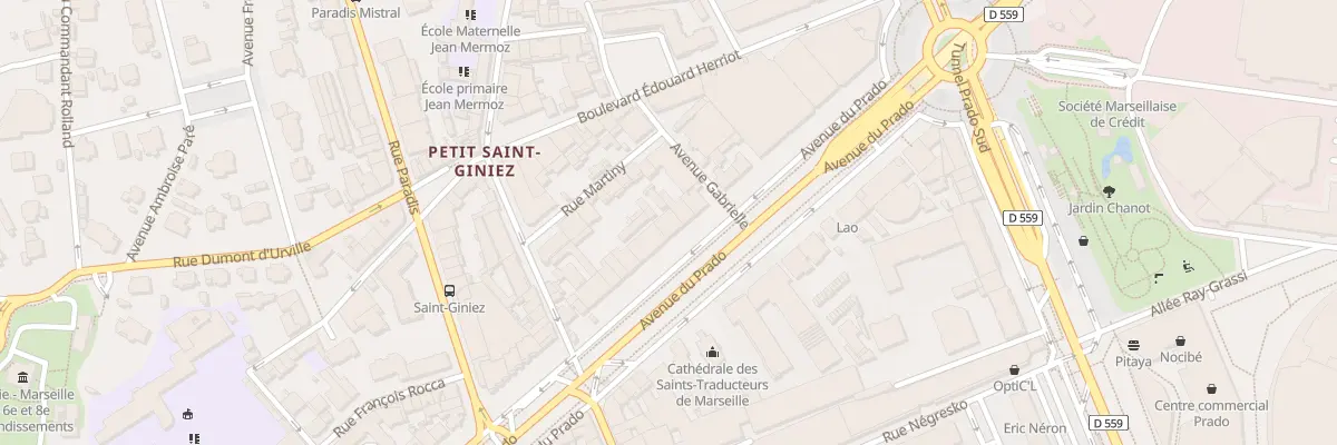 Plan du 350 Av du Prado à Marseille 8e Arrondissement