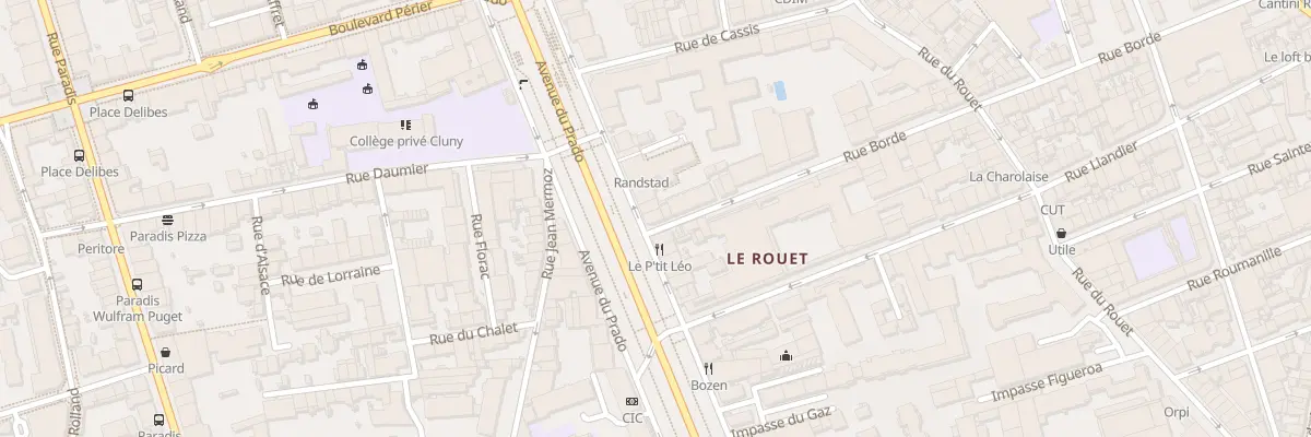 Plan du 169 Av du Prado à Marseille 8e Arrondissement
