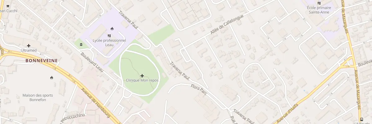 Plan du 9010 Rue callelongue à Marseille 8e Arrondissement