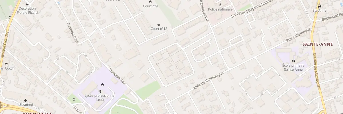 Plan du 70 Rue callelongue à Marseille 8e Arrondissement
